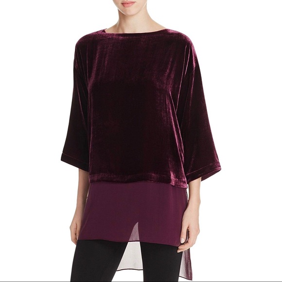 eileen fisher velvet top